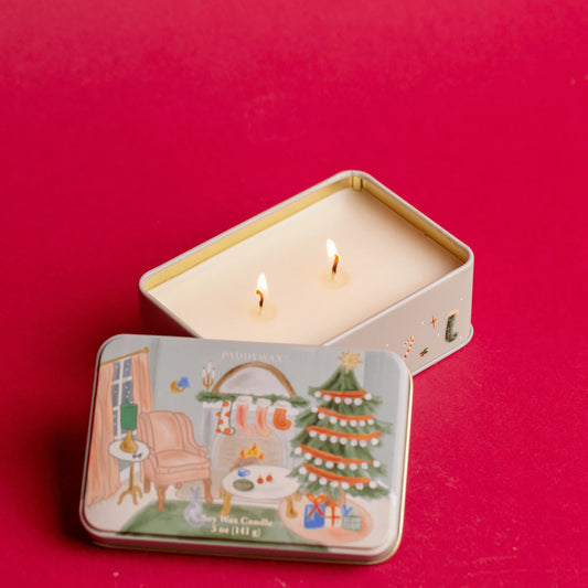 Holiday Tin Candle