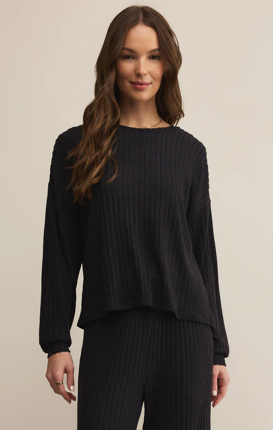 Z Supply Daydream Rib LS Top