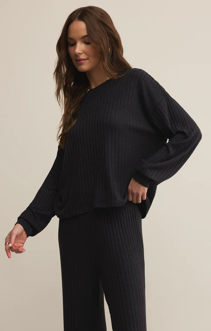 Z Supply Daydream Rib LS Top