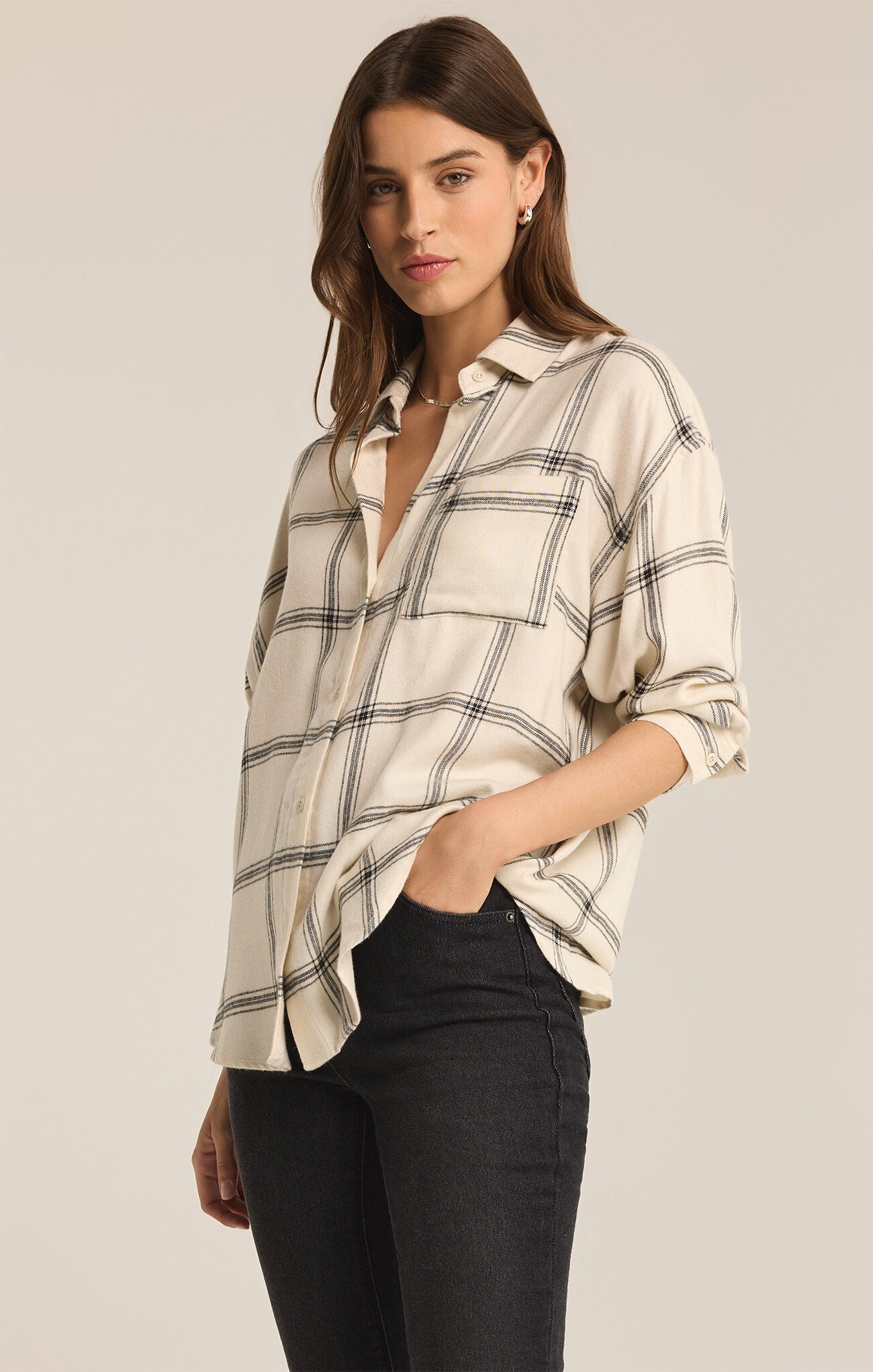 Z Supply River Plaid Button Up