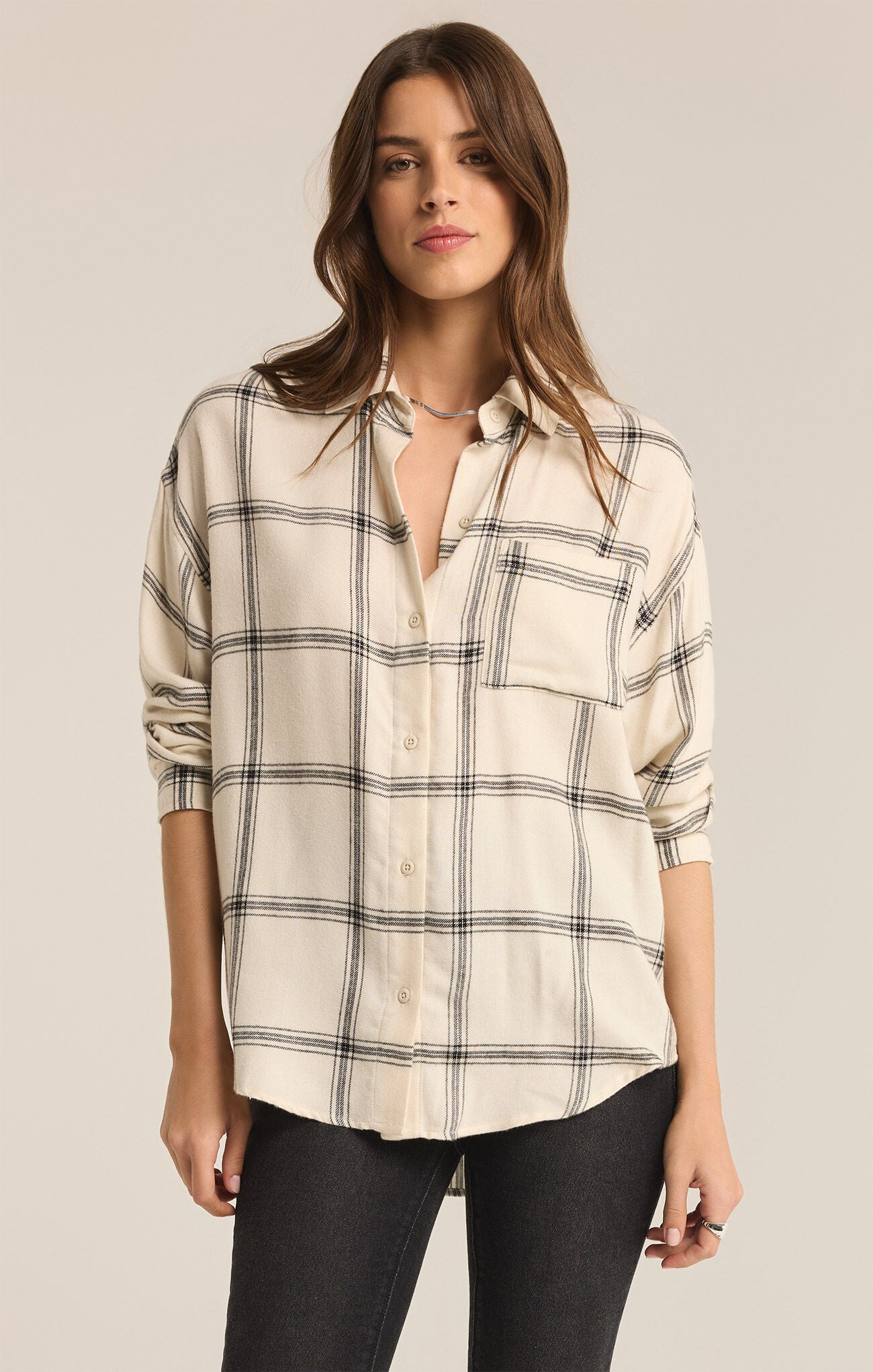 Z Supply River Plaid Button Up